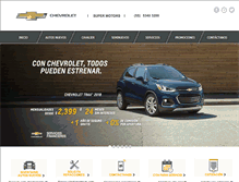 Tablet Screenshot of chevroletsupermotors.com.mx